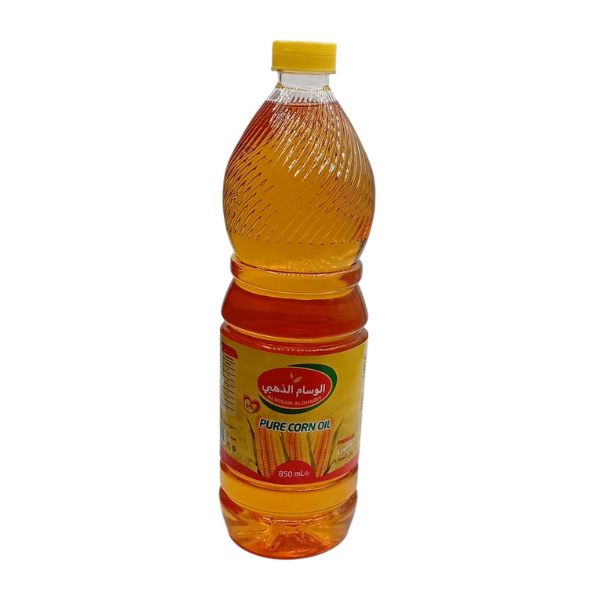 زيت ذرة صافي الوسام الذهبي 850جم