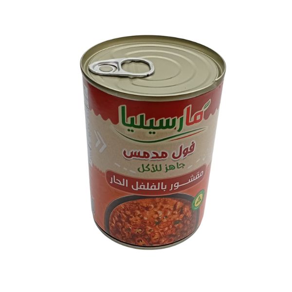 فول مدمس مقشور بالفلفل الحار مارسيليا 400جم