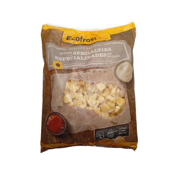بطاطس مكعبات 20*20 ايكوفروست 2.5 كيلو