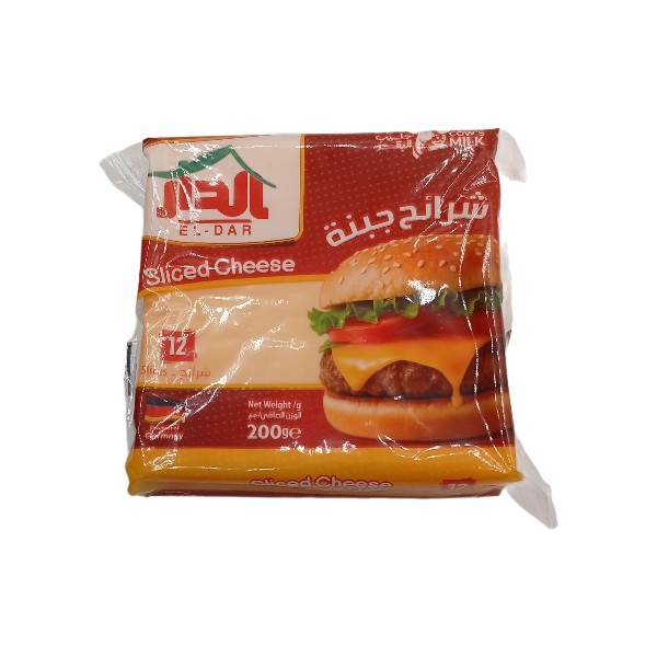 جبنة شرائح الدار 12 قطعة 200 جم