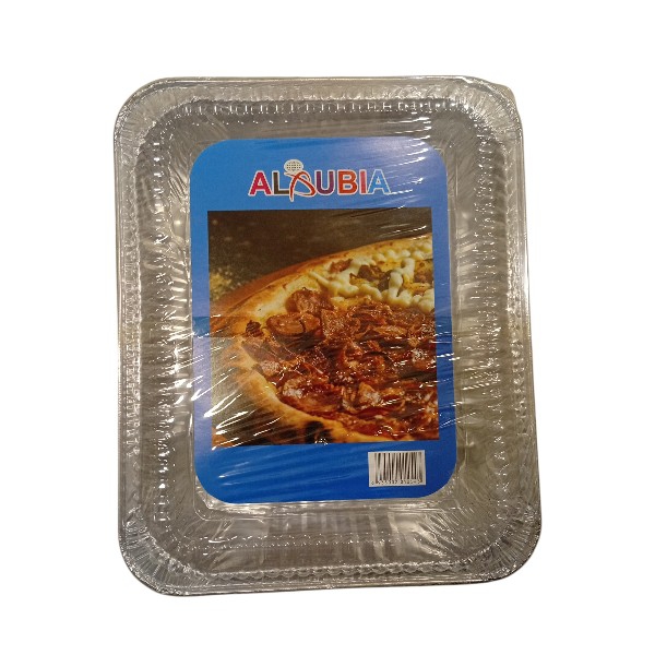طاجين قصدير مستطيل غطاء شفاف الضبيع 2543