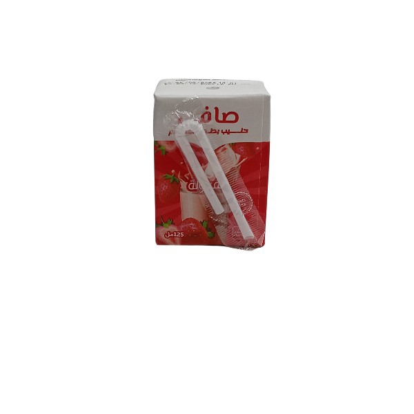 حليب بنكهه الفراولة صافي 125مل