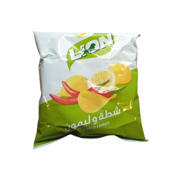 شيبس بطعم الشطة و ليمون ليون 13 جم