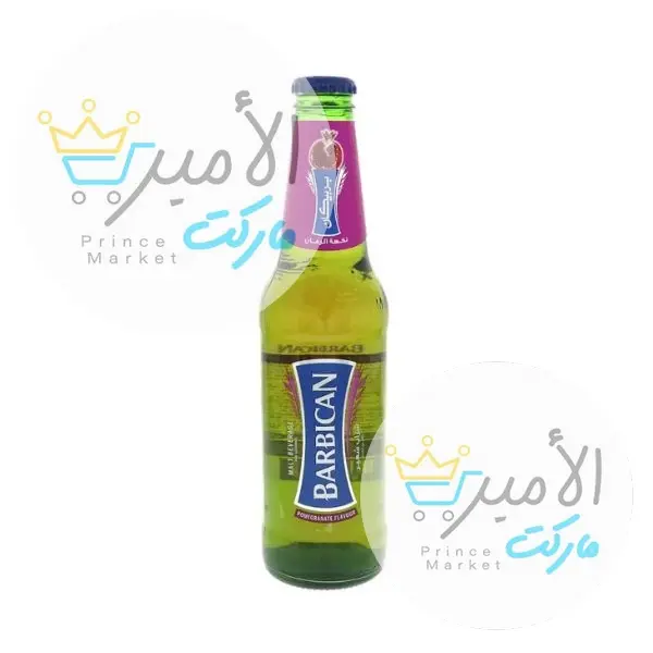 مشروب باربيكان رمان زجاج 330 مل