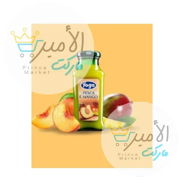 عصير يوقا خوخ زجاج 200 مل