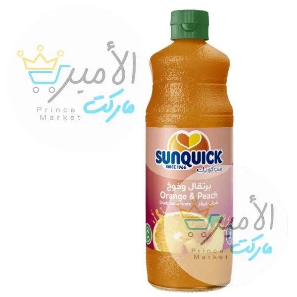 سن كويك برتقال و خوخ مركز 700 مل