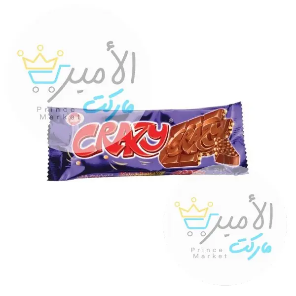 شوكولاتة كريزي بالحليب وحبيبات الارز 30 جم