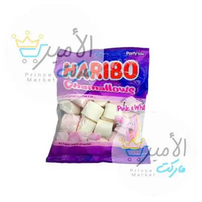 هاريبو كيس مارشميلو بينك وابيض 70 جم