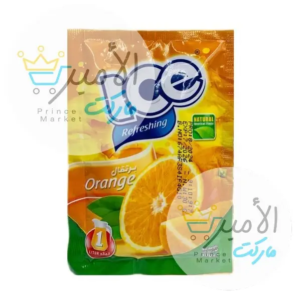 عصير بنكهة البرتقال كيس ايس 30 جم