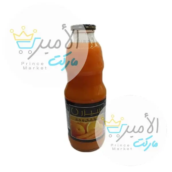 عصير سيزر زجاج برتقال و جزر 1 لتر