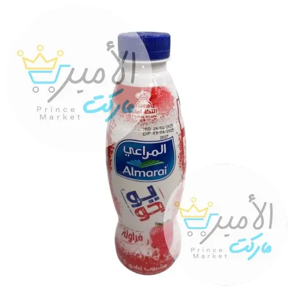 شراب زبادي المراعي فراولة 425 مل