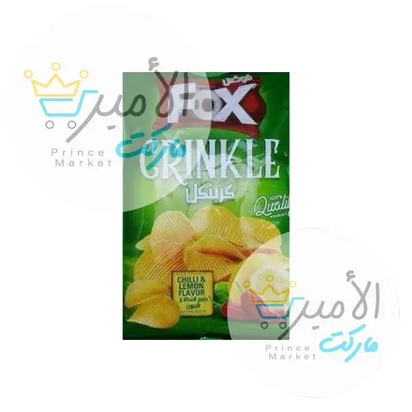 شبسي فوكس كرينكل طعم الشطة والليمون 80 جم