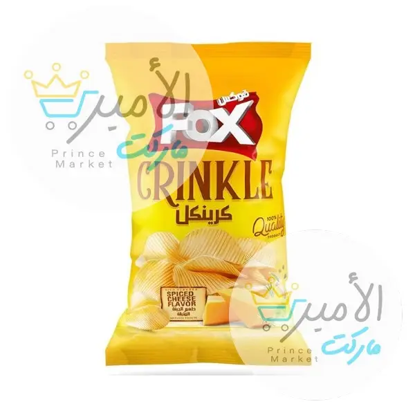 شبسي فوكس كرينكل طعم الجبنة المتبلة 80 جم