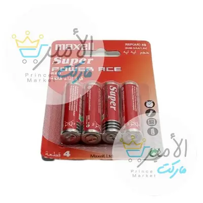 بطارية اصبع سوبر رباعي ماكسيل*AA