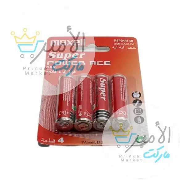 بطارية اصبع سوبر رباعي ماكسيل*AA