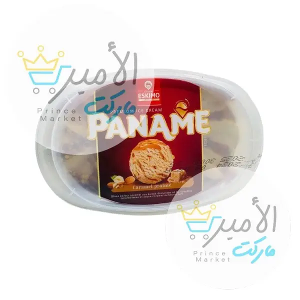 ايس كريم اسكيمو بانام كراميل و مكسرات 900 مل
