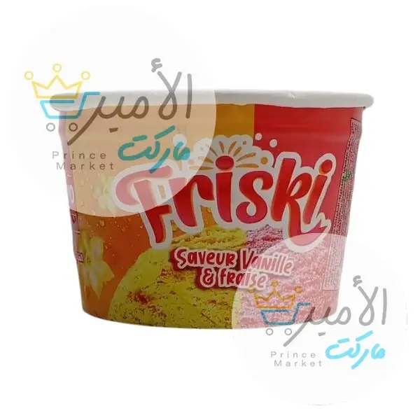 ايس كريم اسكيمو فريسكي كوب  فراولة و فانيليا 80 مل