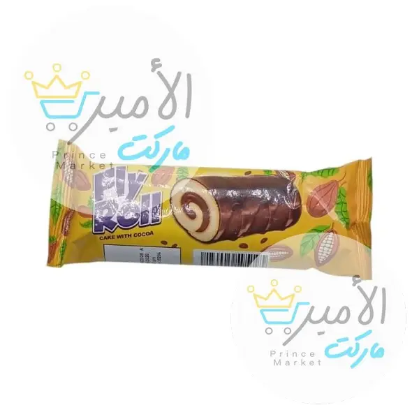 كيكة بالكاكاو فلاي رول 40 جم
