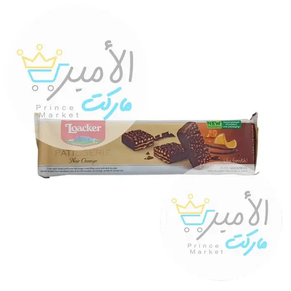 بسكويت ويفر جران البرتقال بالشكولاتة لوكر 100جم