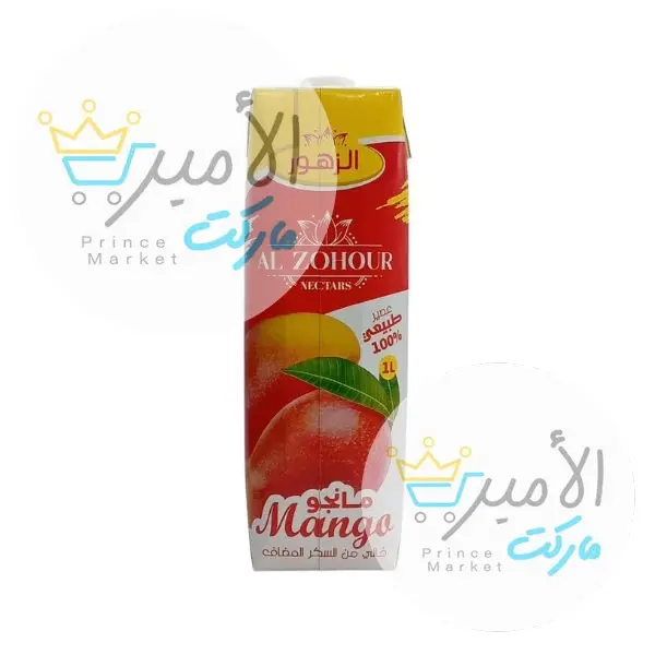 عصير مانجو الزهور خالي من السكر 1 لتر