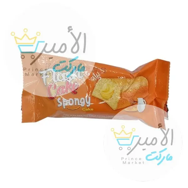 كيكة محشية بكريمة بطعم اللبن و العسل النحل فلاش اسفنجية 40 جم