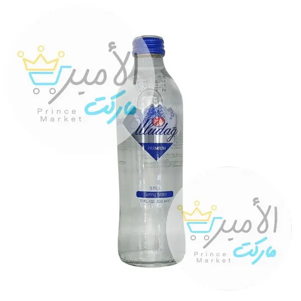 مياه معدنية طبيعية اولوداغ 330 مل زجاج