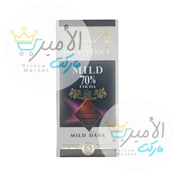 شوكولاتة ليندت اكسلنس 70% ميلد دارك كاكاو 100 جم