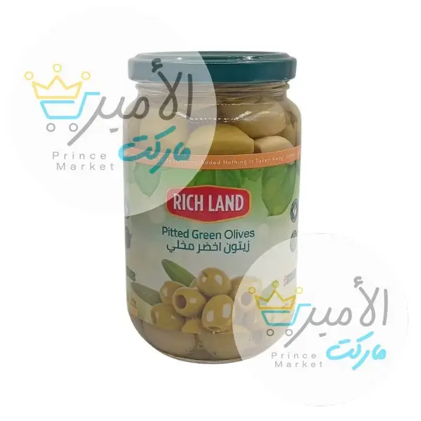 زيتون اخضر مخلي ريتش لاند 370 جم