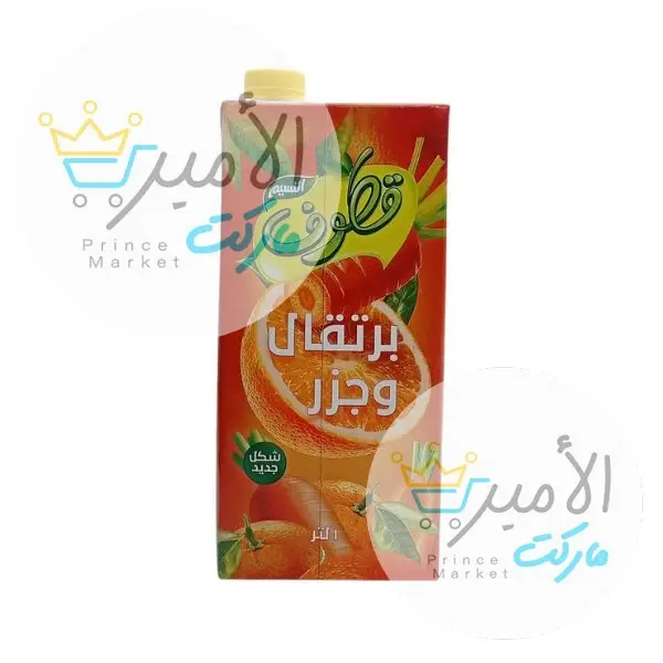 عصير نكهة برتقال و جزر النسيم قطوف 1 لتر
