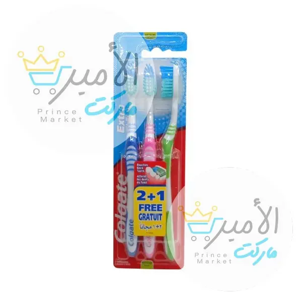 فرشة اسنان كولجيت ثلاثية اكسترا كلين زيق زاق