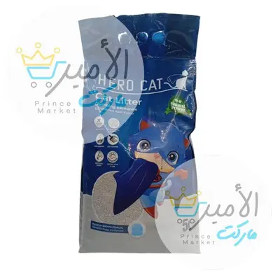 رملة قطط رائحة صابون ازرق هيرو كات 5 لتر