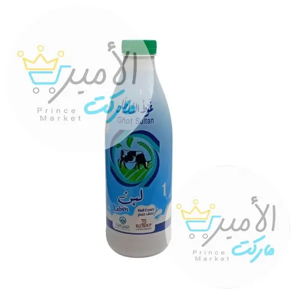 لبن نصف دسم غوط السلطان 1 لتر
