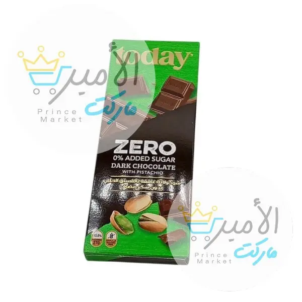 شوكولاتة بالحليب والفستق بدون سكر مضاف توادي زيرو 60 جم