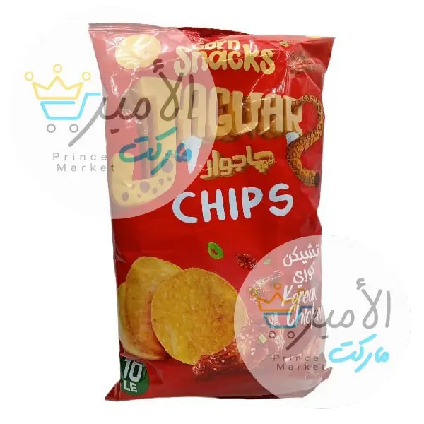 شيبس كورن سناك بطعم تشيكن كوري جاكوار 60 جم
