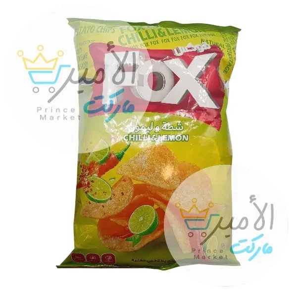 شبس بالشطة و ليمون جامبو فوكس 66 - 80 جم