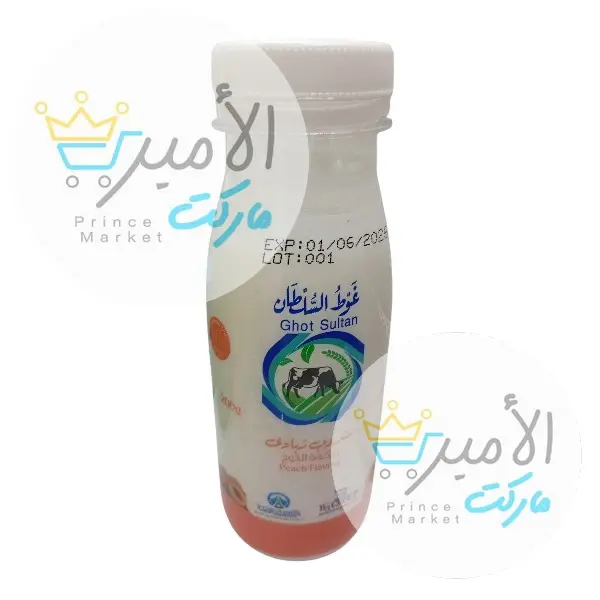 شراب زبادي بنكهة الخوخ غوط السلطان 200 جم
