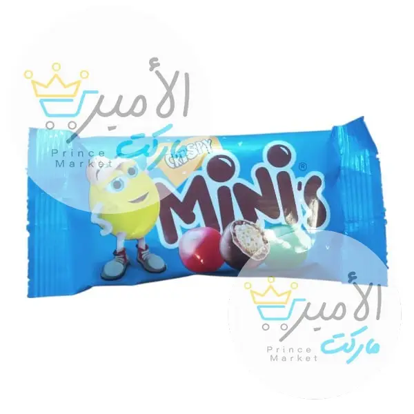 حبوب كرسبي بالشوكولاتة ملونة مينيز 40 جم