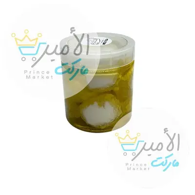 علبة لبنة كرات بالزيت الزيتون الحاجه