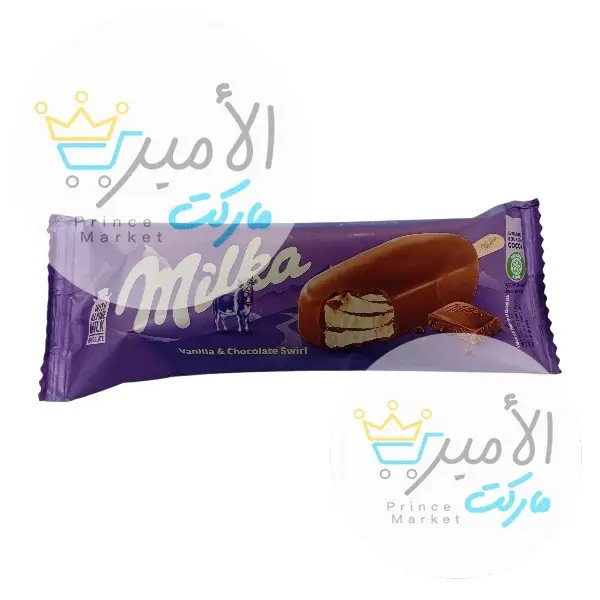 ايس كريم عود بالفانيليا و الشوكولاتة ميلكا اوروبي 90 مل