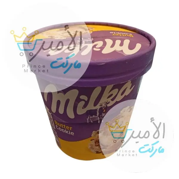 ايس كريم علبة بالكوكيز و الزبدة ميلكا اوروبي 425 مل