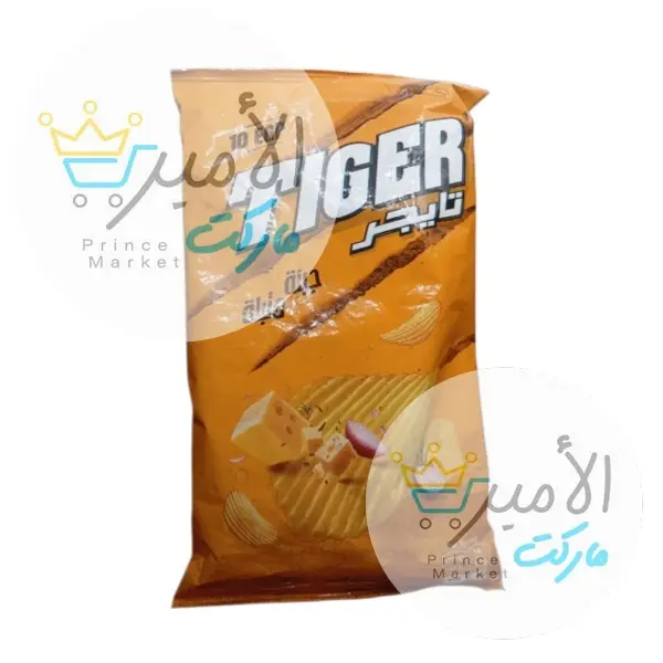 شيبس بنكهة جبنة متبله تايجر عائلي 65 جم