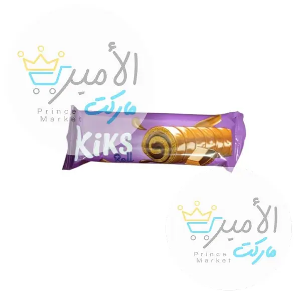 كيكة محشوة بكريم الشوكولاتة  كيكس رول 30 جم