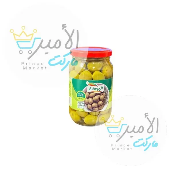 زيتون اخضر كامل الريحان 370 جم