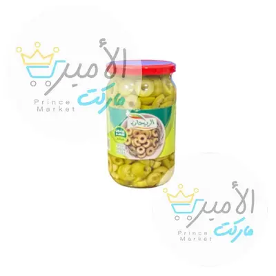 زيتون اخضر شرائح الريحان 720جم