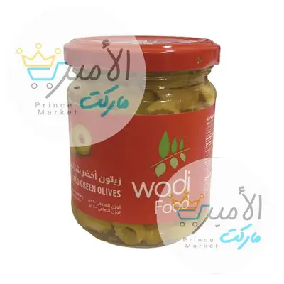 زيتون اخضر شرائح وادي فود 200 جم