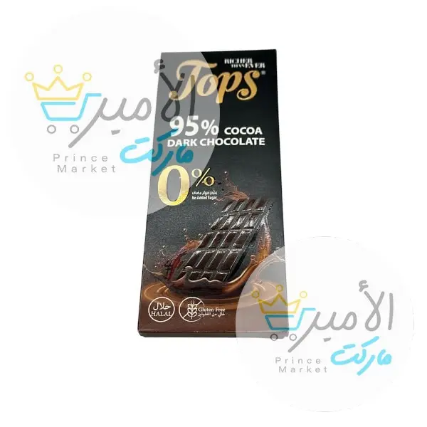 شوكولاتة داكنة % 95 توبس 50 جم