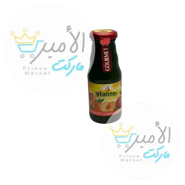 عصير مشمش بفانر زجاج 200 مل