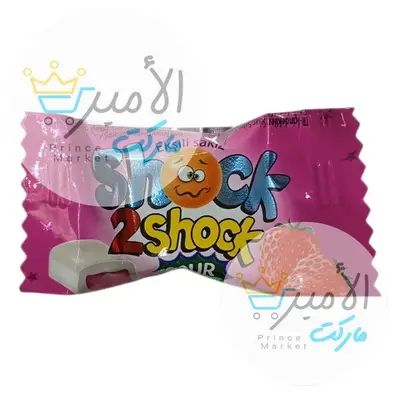 علكة حامضة بنكهة الفراولة تو شوك 4 جم