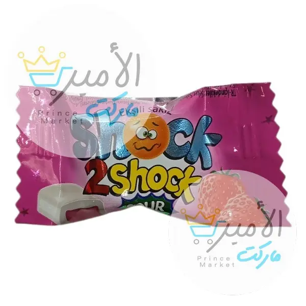 علكة حامضة بنكهة الفراولة تو شوك 4 جم