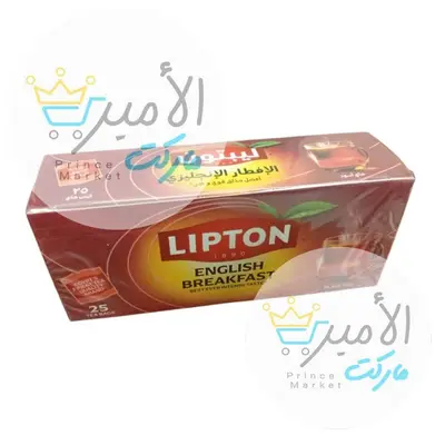 شاي احمر ليبتون الافطار الانجليزي * 25 كيس